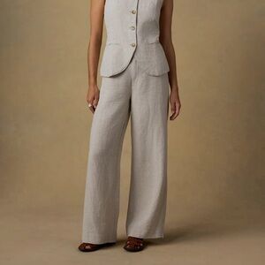 Faherty Sun Strider Linen Pant XS Flax FAHERTY Linen Pants Faherty linen pants